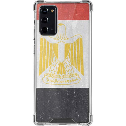 Egypt Flag Distressed Galaxy Note20 5G Clear Case